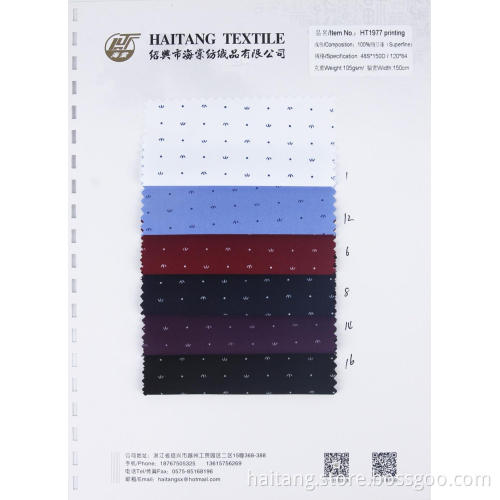 Shirt Fabric Online Printing Microfiber fabric Skirt Fabric